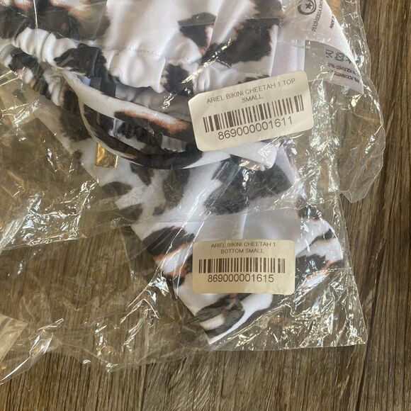 New Plumeria swim Ariel cheetah bikini set sz small - Picture 5 of 5